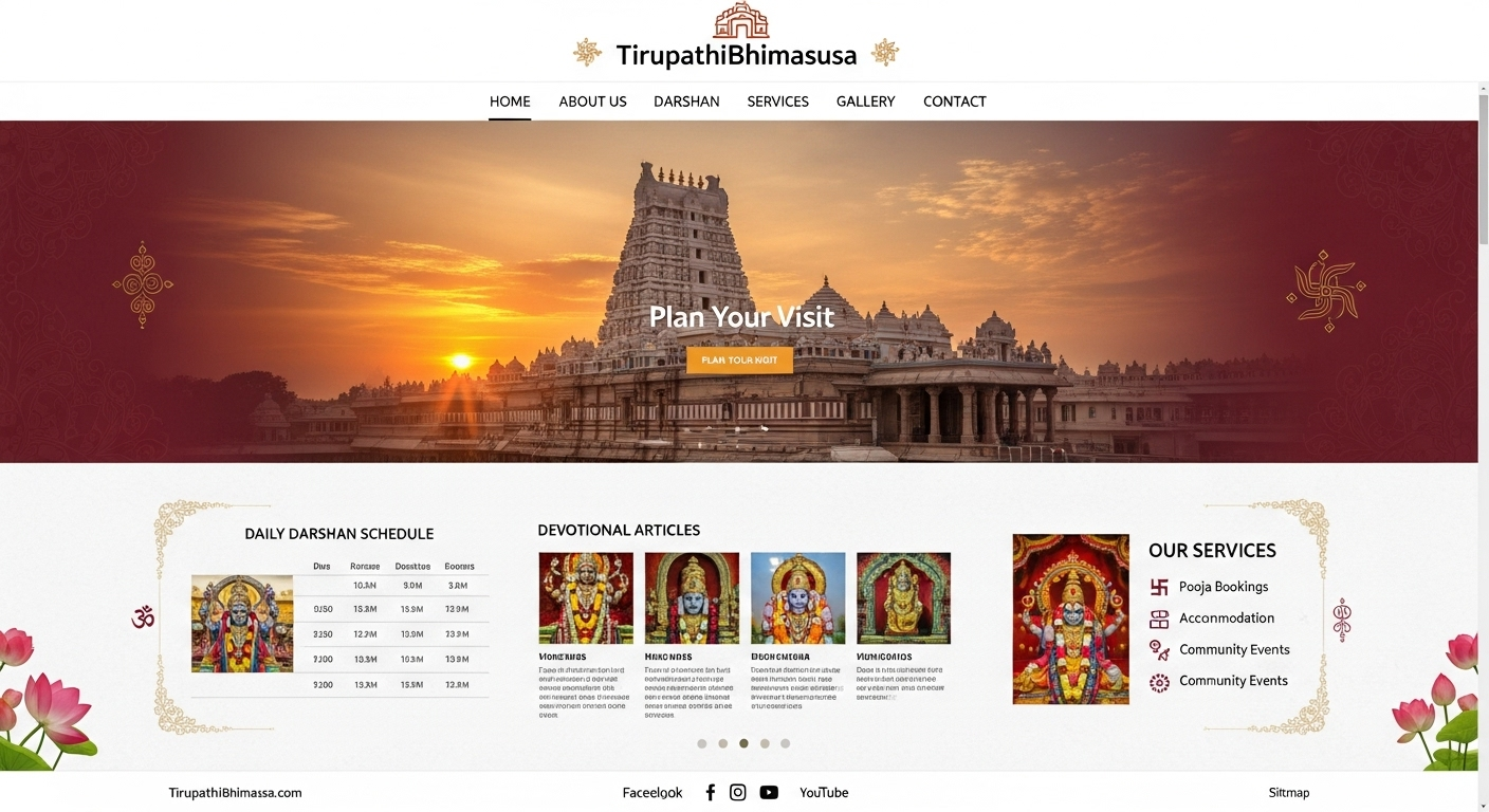 Tirupathibhimasusa.com Website